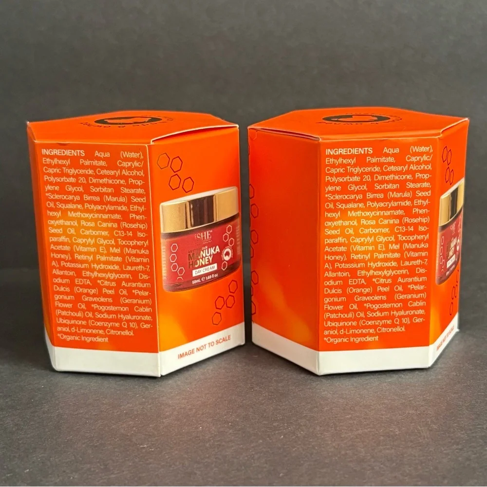 2x Om SHE Australian Manuka Honey Day Cream Replenish & Hydrate 1.69oz / 50ml EA